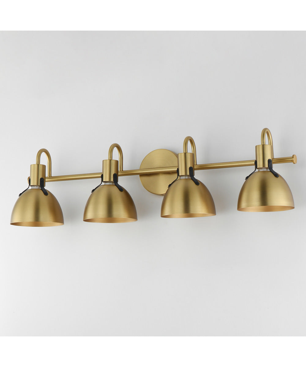 Dusk 4-Light Wall Sconce Satin Brass