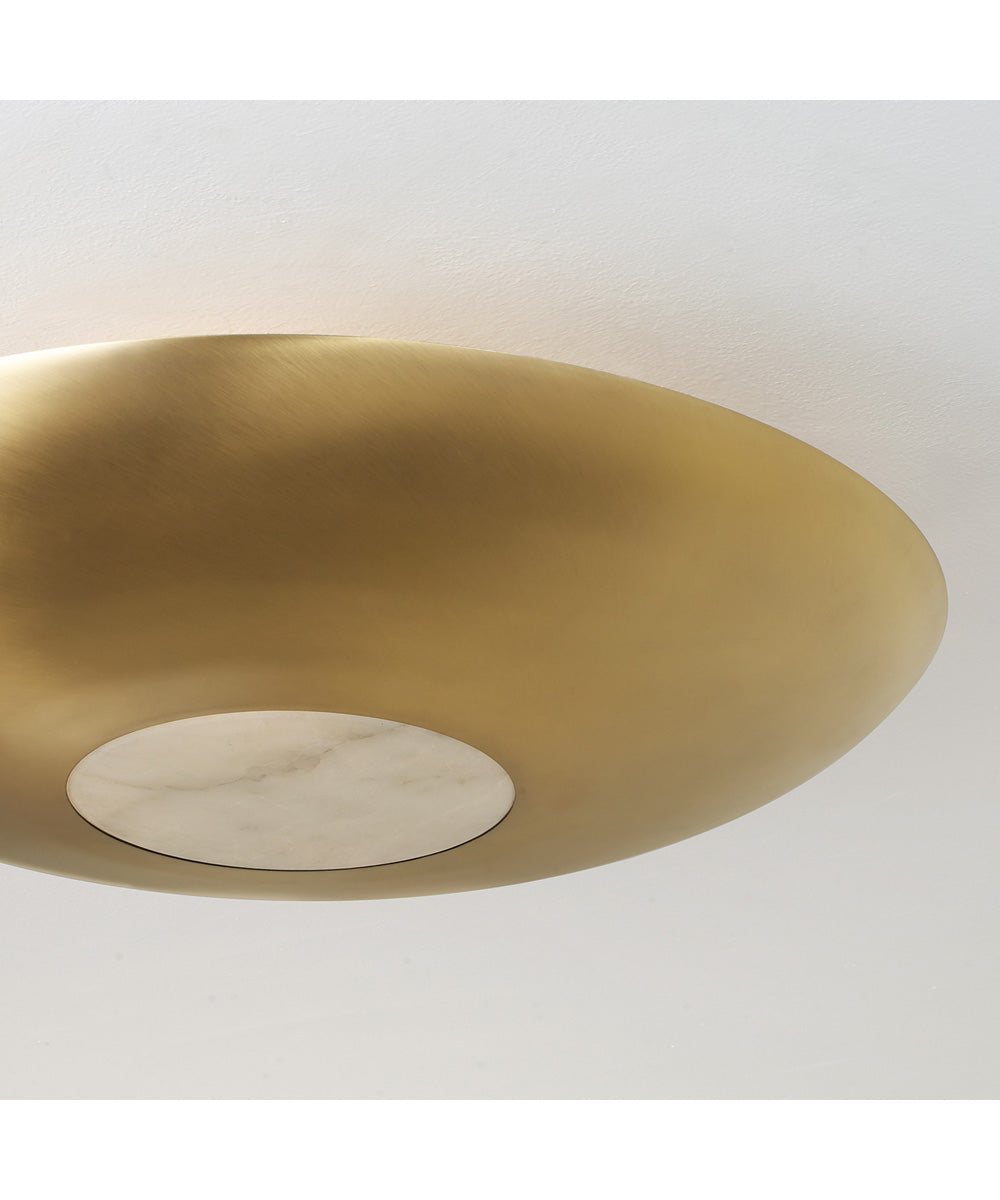 Gia 4-Light Semi-Flush Aged Brass