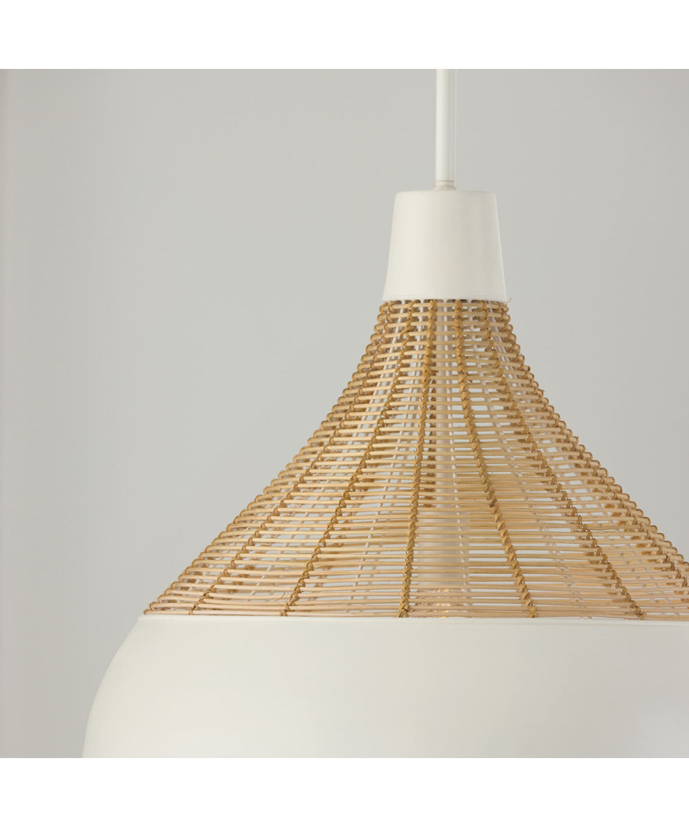 Kali 1-Light Pendant Matte White