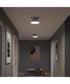 Avra Medium 2-Light Flush Mount with Etched White Glass Shade Brushed Nickel