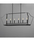 Arden 6-Light Linear Pendant Black