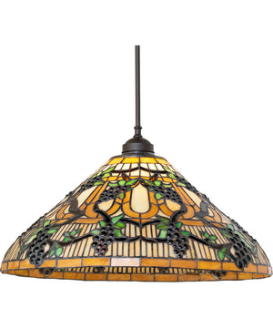 20" Wide Jeweled Grape Pendant