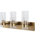 Cardiff Antique Brass 3 Light Vanity