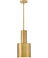 Casey 1-Light Small Pendant in Lacquered Brass
