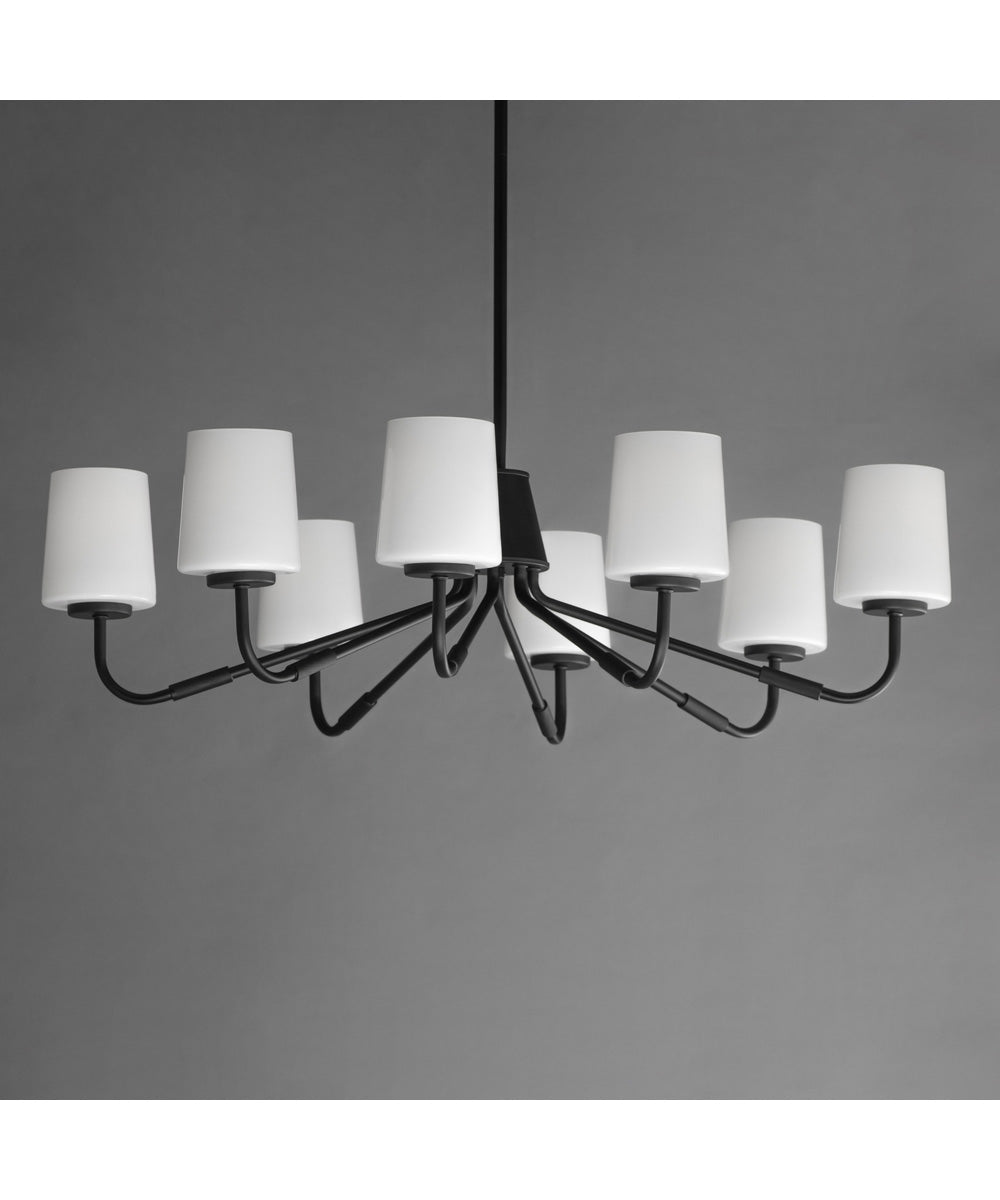 Durham 8-Light Chandelier Black
