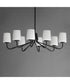 Durham 8-Light Chandelier Black