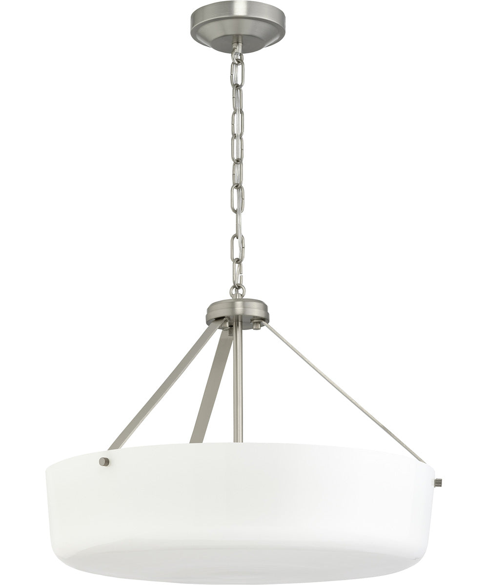 Lieon 3-Light Convertible Pendant Brushed Nickel