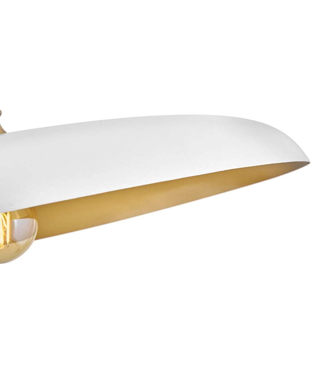 Sadie 1-Light Medium Dome Chandelier in Lacquered Brass