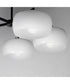 Glazed 5-Light Chandelier White / Black