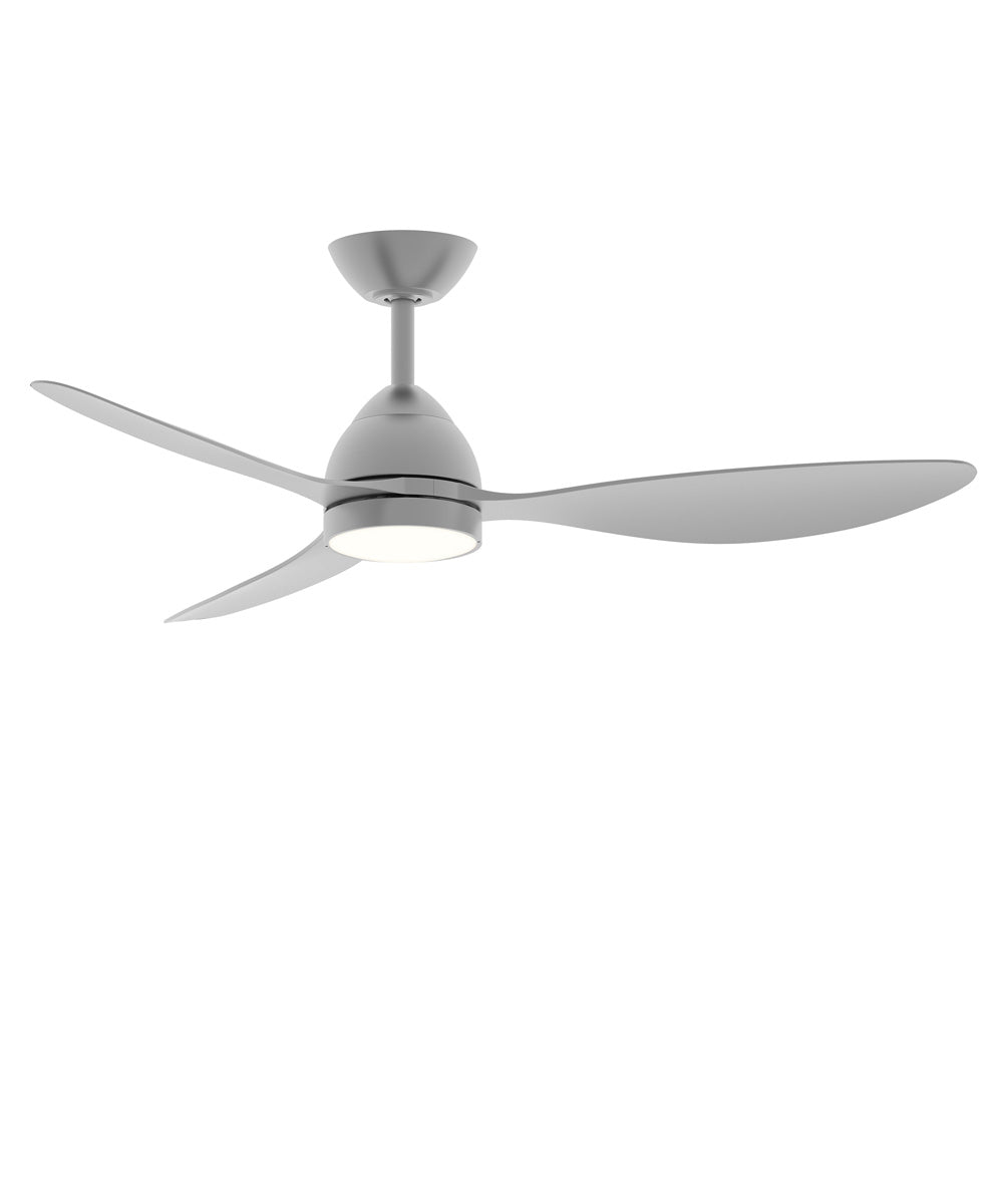 Drifter 52 inch Outdoor Fan w LED Satin Nickel