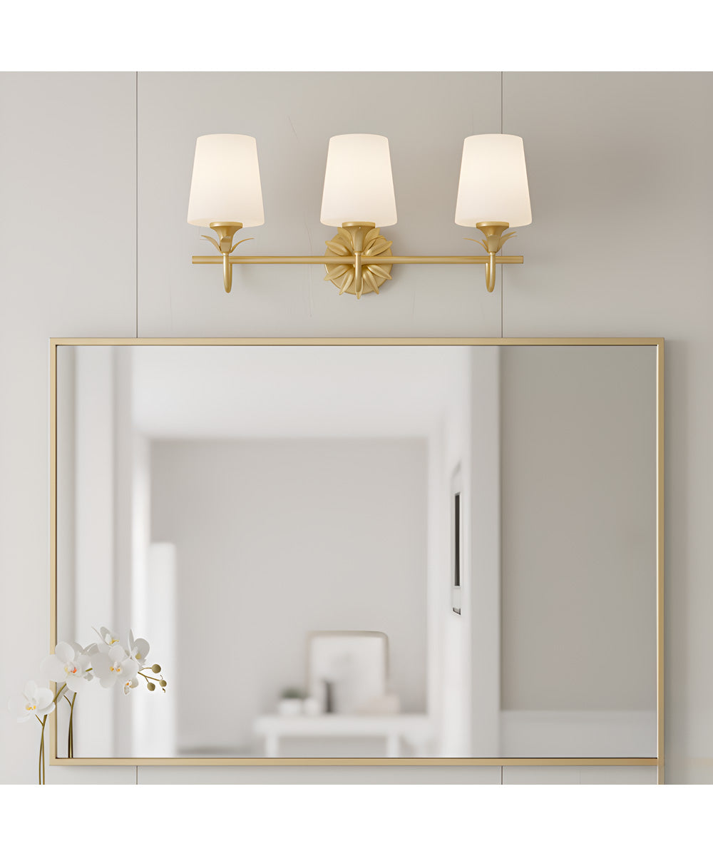 Dorothea 3-light Bath Light Gold Leaf
