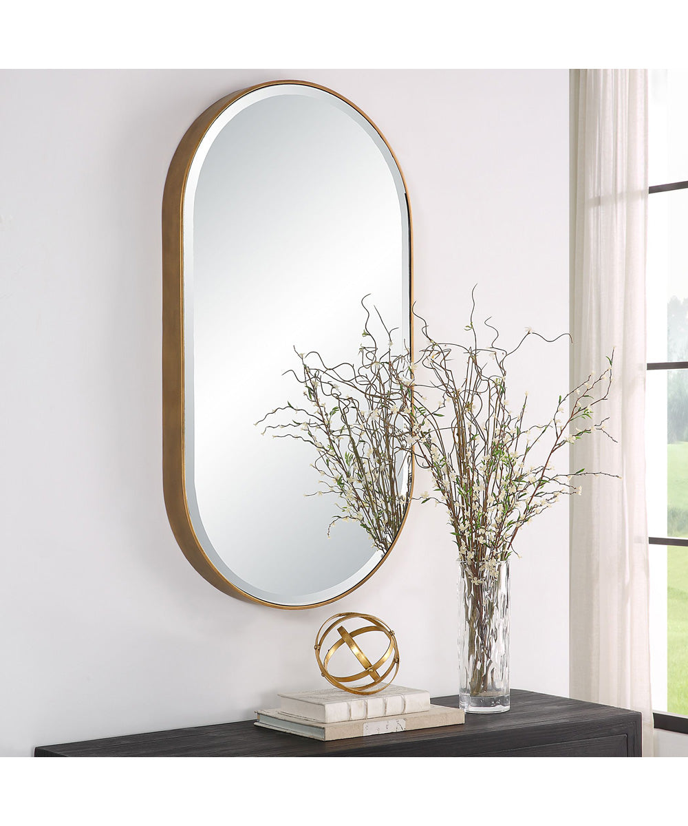 Lago Oval Gold Mirror