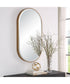 Lago Oval Gold Mirror