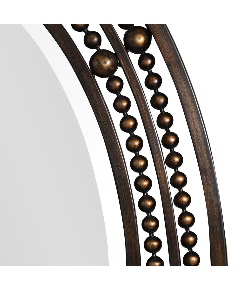 24x34" Wall Mirror in Distressed Oil Rubbed Bronze with Antique Gold