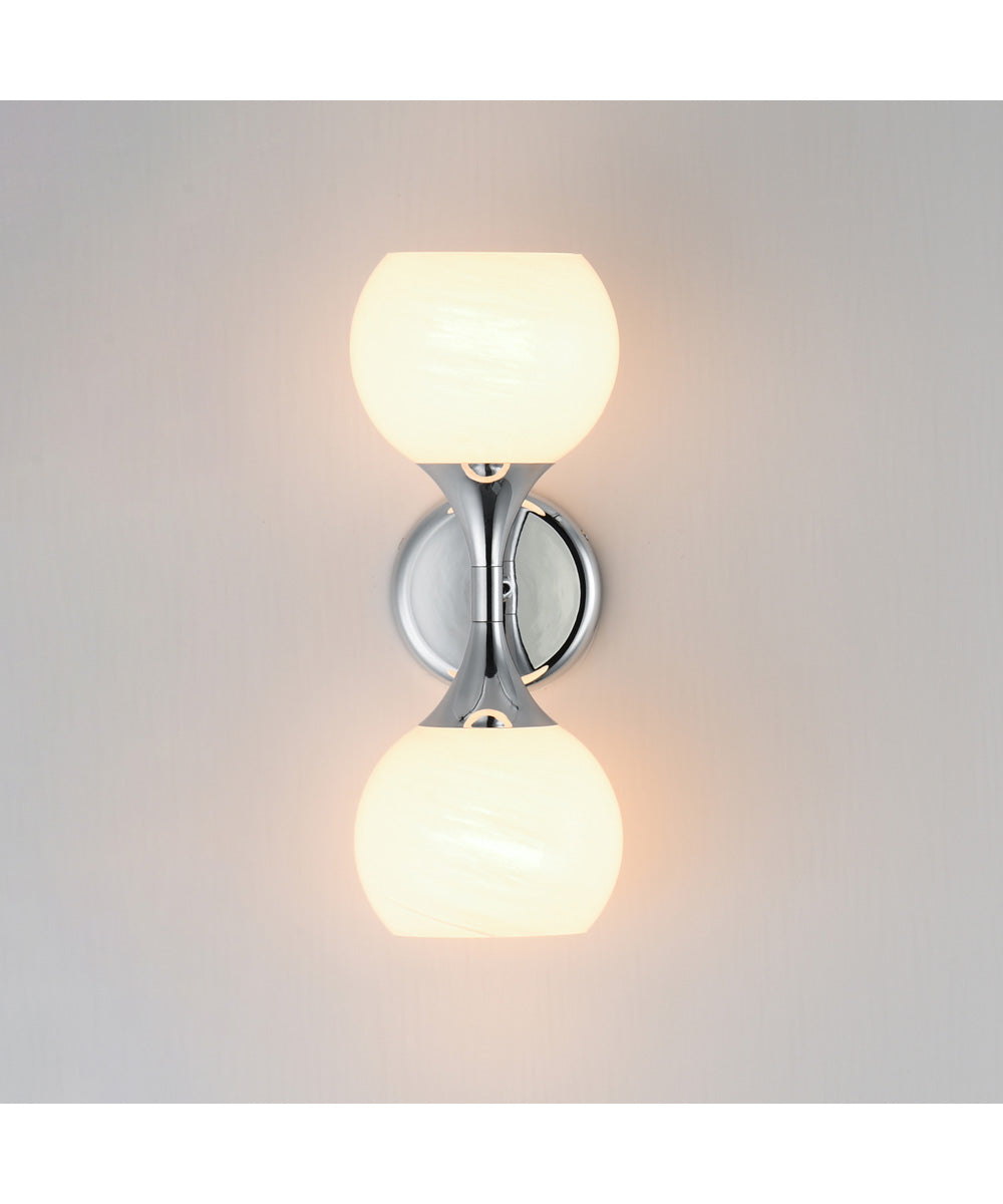 Neve 2-Light Wall Sconce Polished Chrome