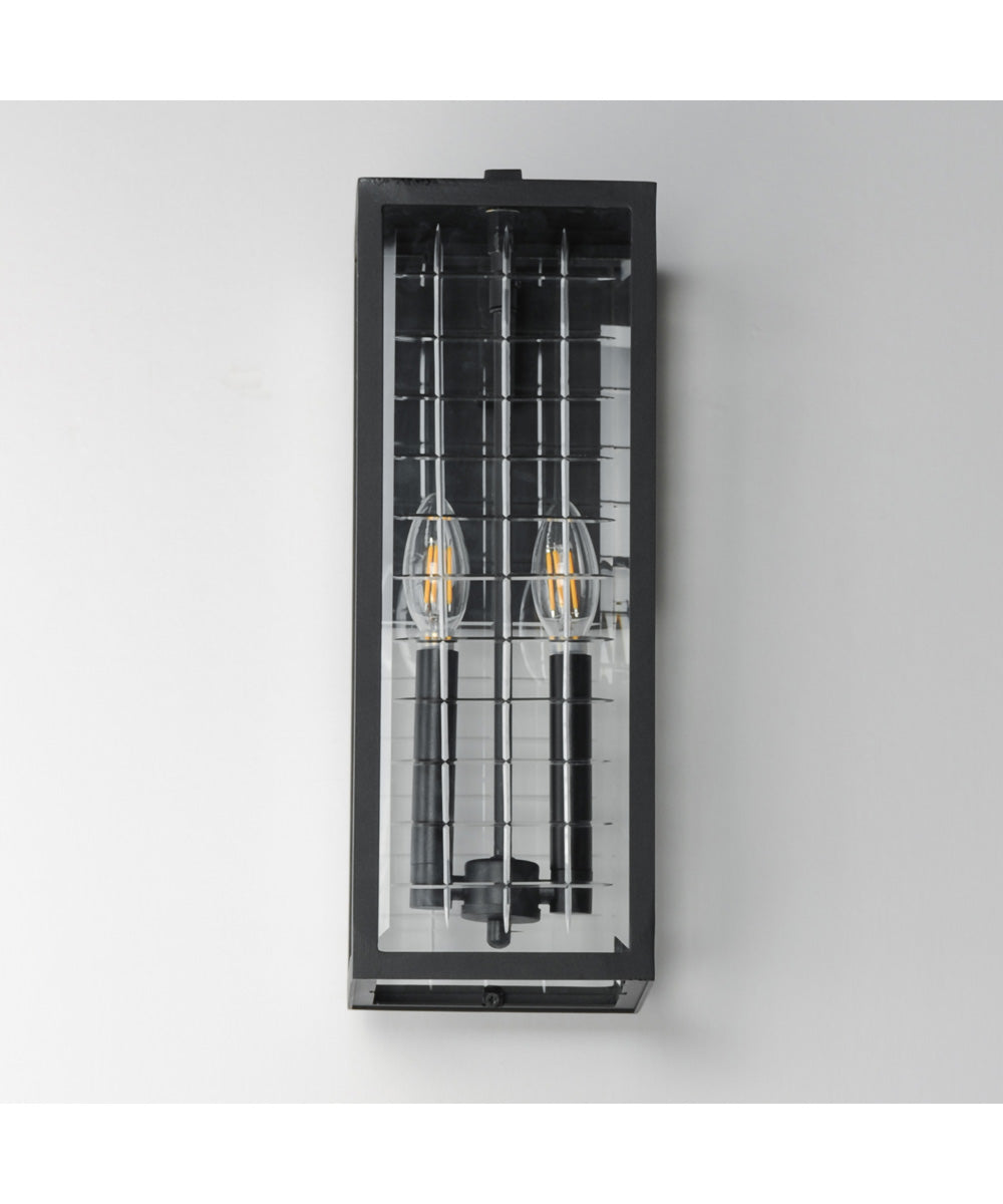 Magnus 2-Light Outdoor Wall Sconce Black