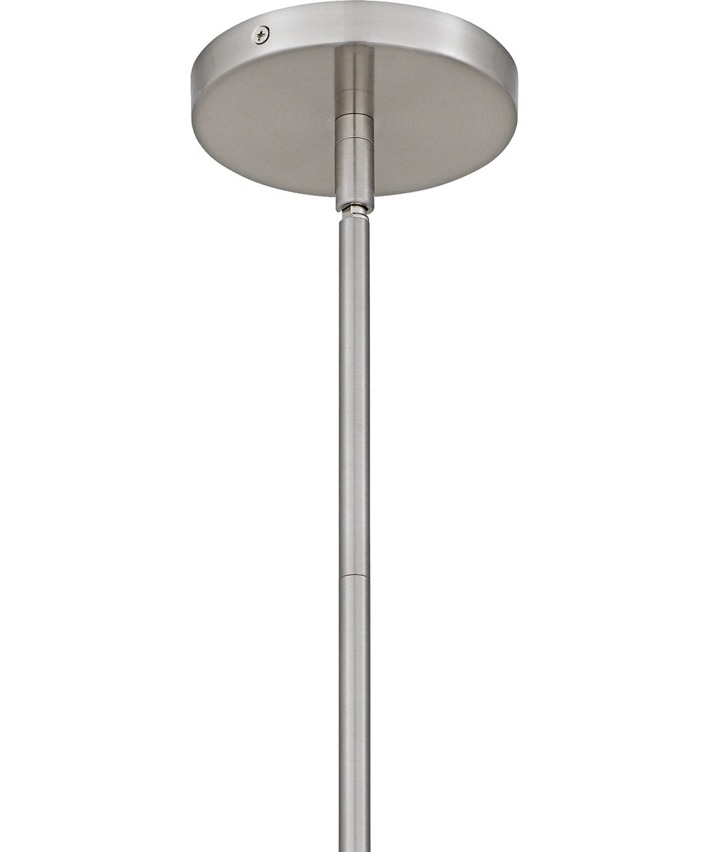 Drover 1-Light 12"W Brushed Nickel Pendant Ceiling Light