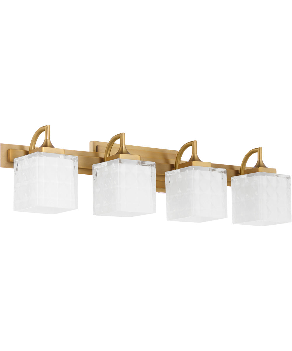 Diamonte 4-light Bath Vanity Light Brushed Brass