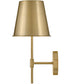 Blake 1-Light Medium Single Light Sconce in Lacquered Brass