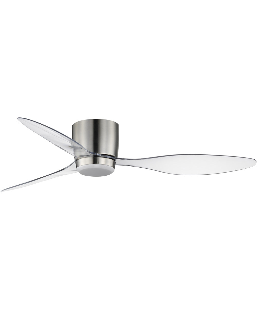 Aeris 52 inch 3-Blade Hugger Fan w LED Satin Nickel