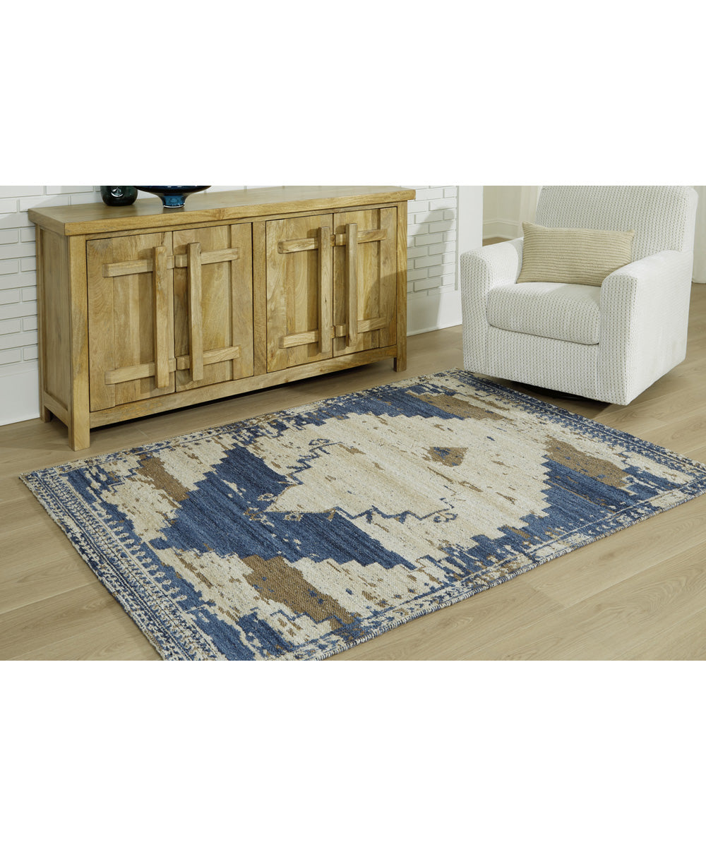 Varnler Medium Rug Blue/Brown/Tan