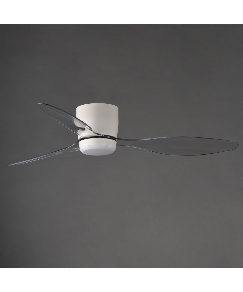 Aeris 52 inch 3-Blade Hugger Fan w LED Matte White