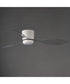 Aeris 52 inch 3-Blade Hugger Fan w LED Matte White