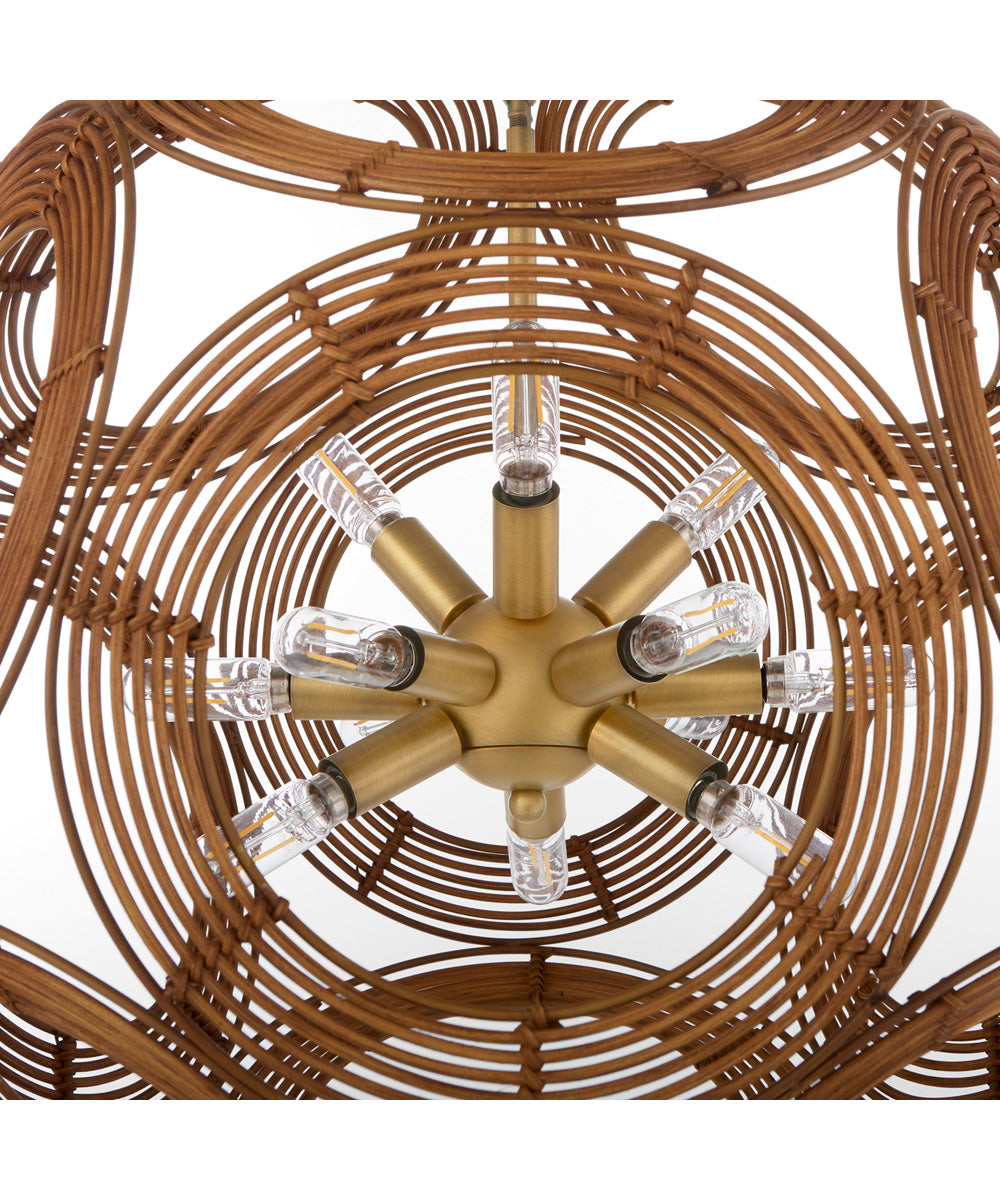 Kalio 12-light Pendant Brushed Brass