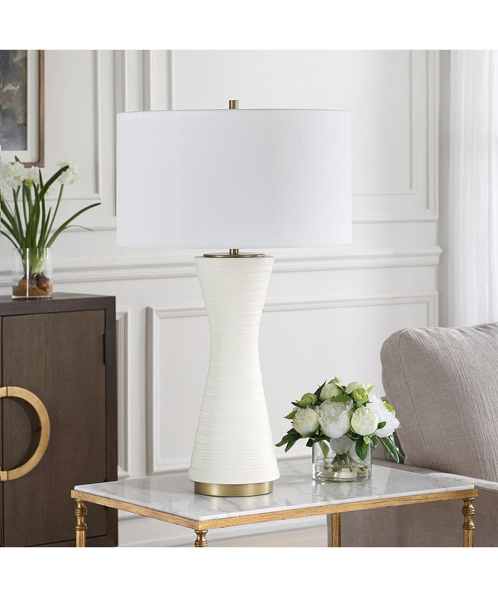 Ridgeline Matte White Table Lamp