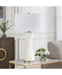Ridgeline Matte White Table Lamp