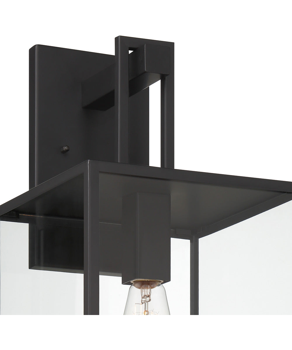 Preston 1 Light Wall Lantern Matte Black