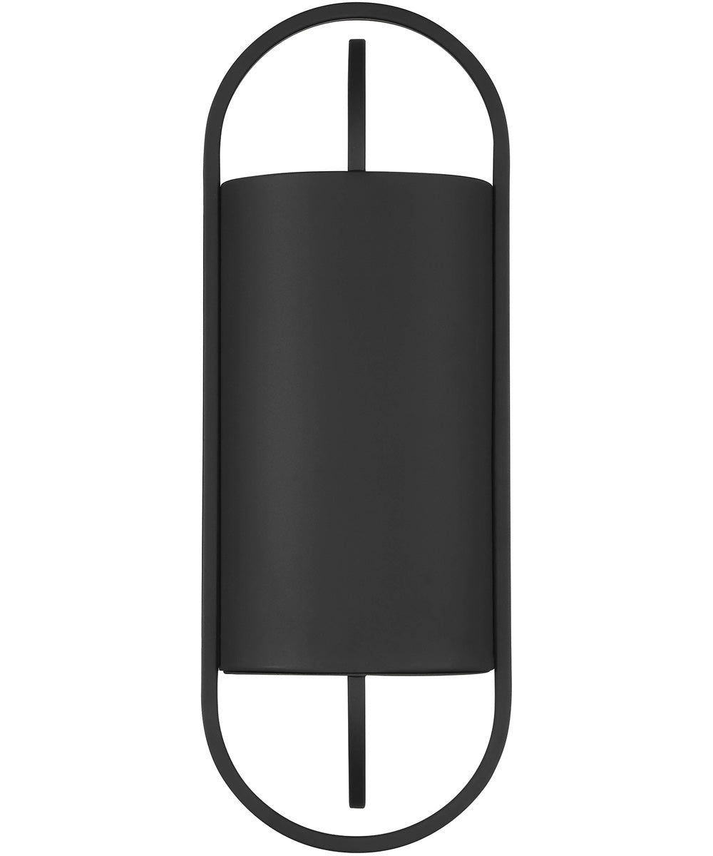 Nightfall 1 Light Wall Lantern Black