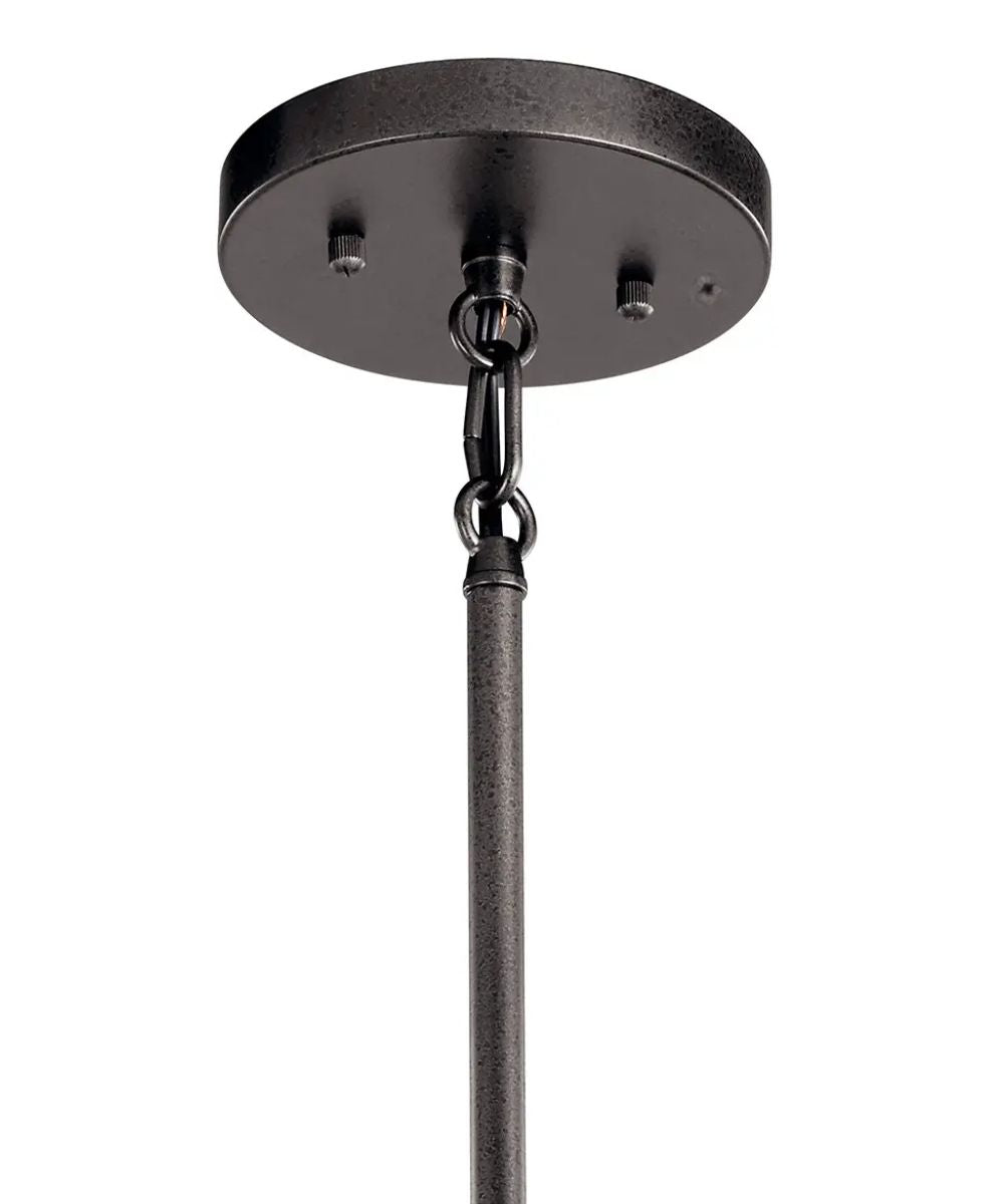 Lozano 9"W 1-Light Black Finish Metal Cone Shade Indoor/Outdoor Pendant Light by Kichler