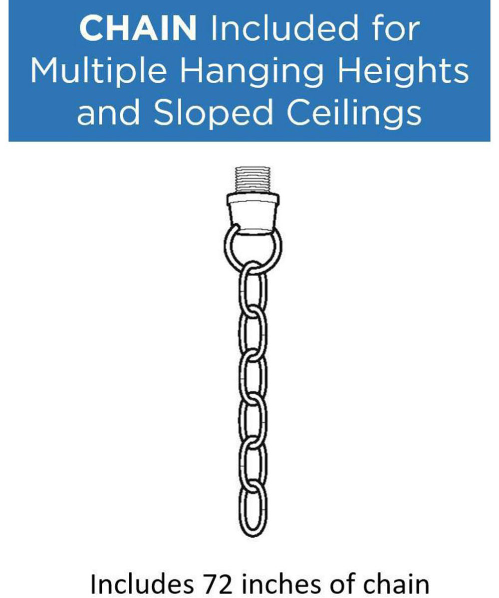 Clifton Heights 2-Light Inverted Pendant Matte Black