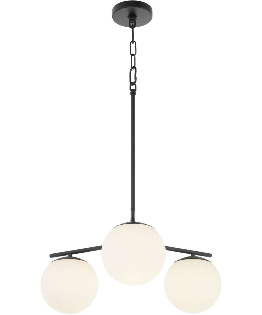 Jasper 3-light Chandelier Matte Black