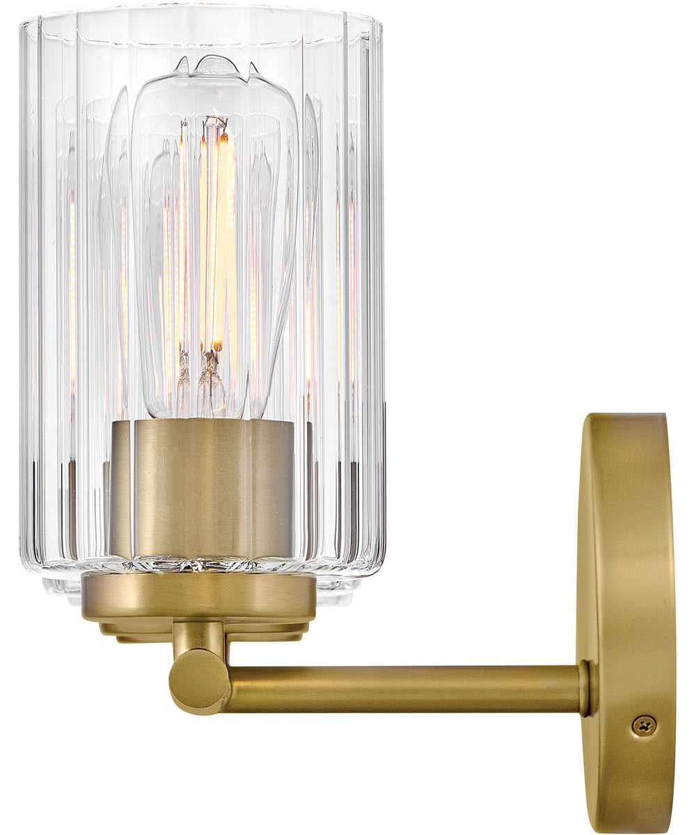 Leta 3-Light Medium Three Light Vanity in Lacquered Brass