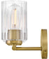Leta 3-Light Medium Three Light Vanity in Lacquered Brass