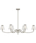 McKinney Medium 6-light Island Light Brushed Nickel