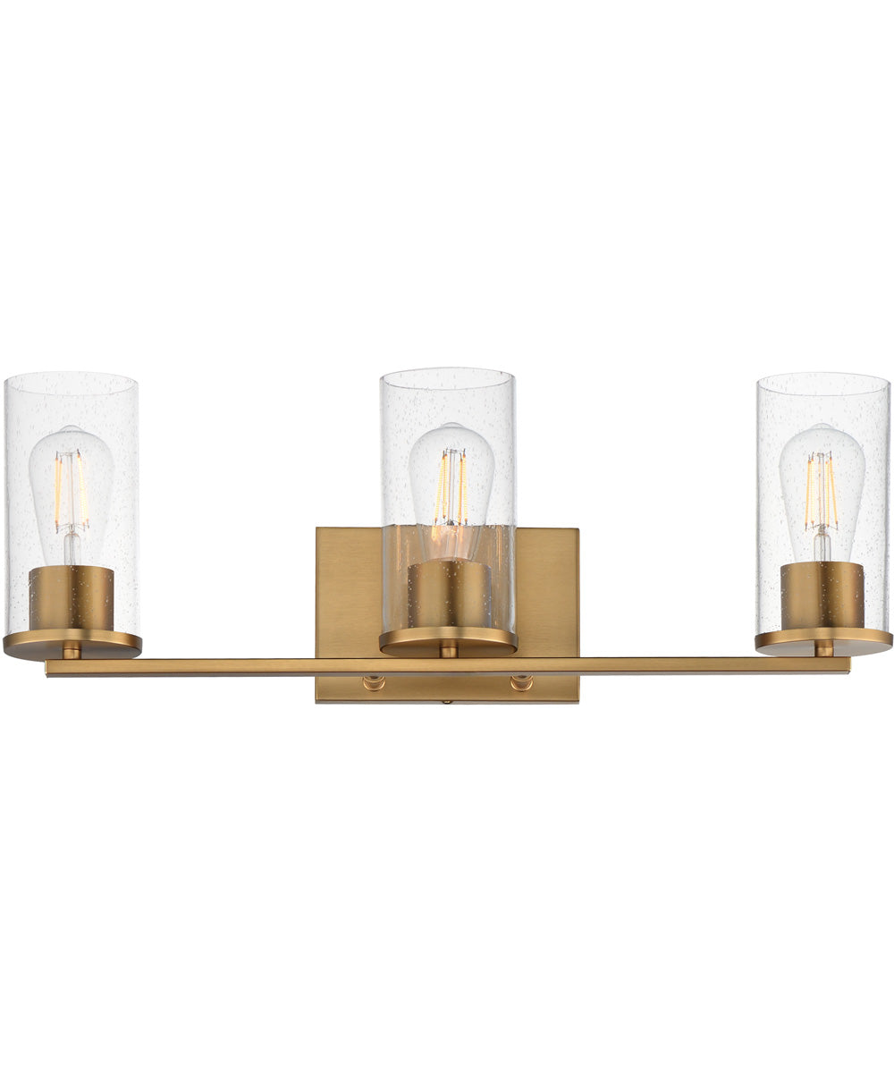 Livingston 3-Light Bath Vanity Natural Aged Brass