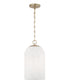 Cleo 1-Light Pendant Matte Brass