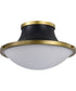 Lafayette 3-Light Close-to-Ceiling Matte Black