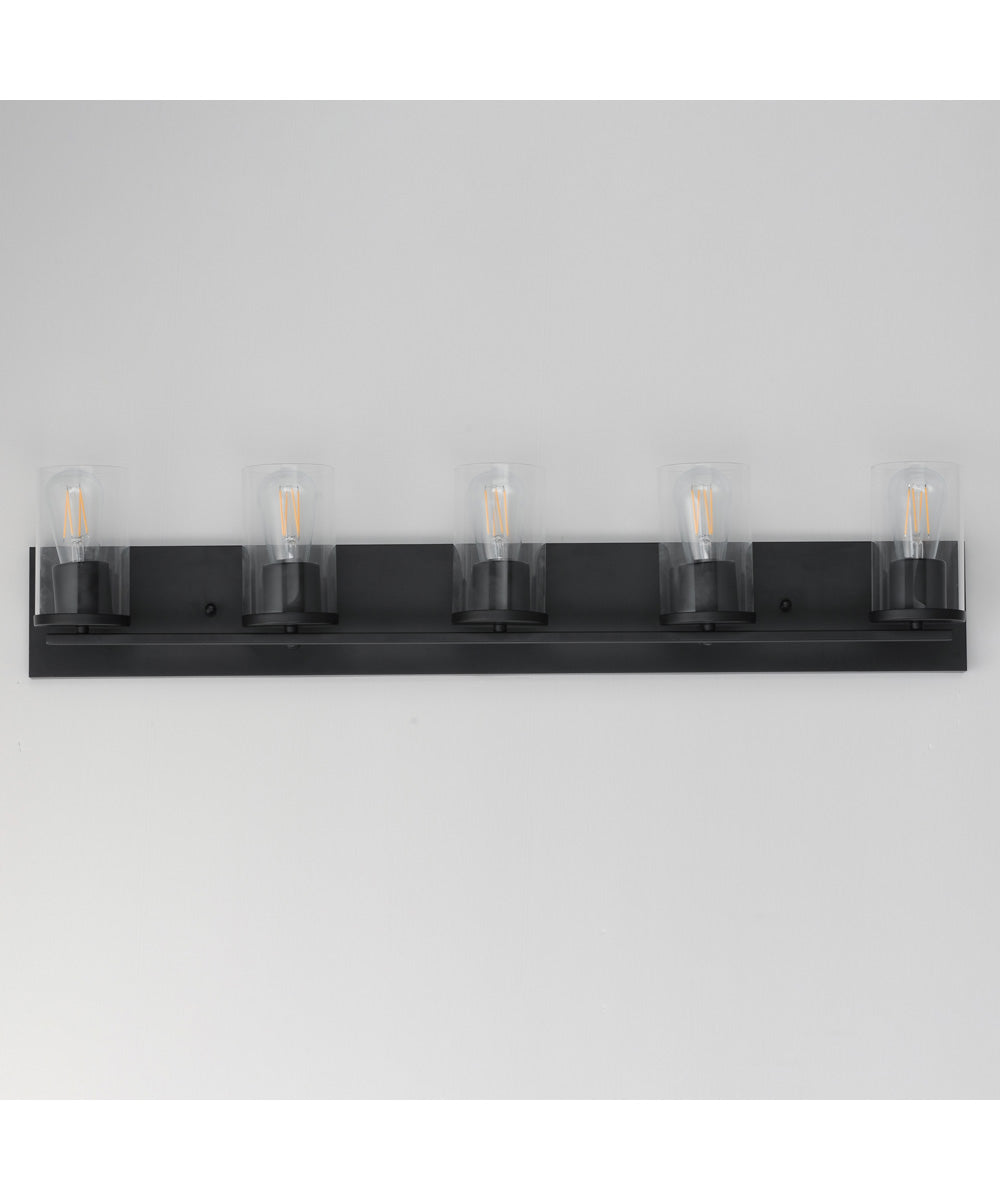 Lateral 5-Light Bath Vanity Black