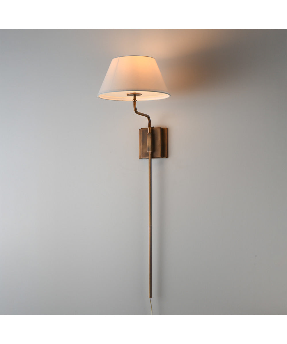 Dunbridge 1-Light Wall Sconce Weathered Brass