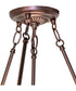 20" Wide Shell with Jewels Semi-Flush Mount