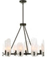 Ellipse 10 Light Dark Bronze Chandelier