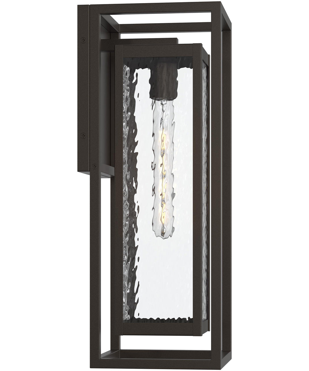 Shaw 19.5 inch 1 Light Outdoor Wall Light with Clear Glass Antique Bronze