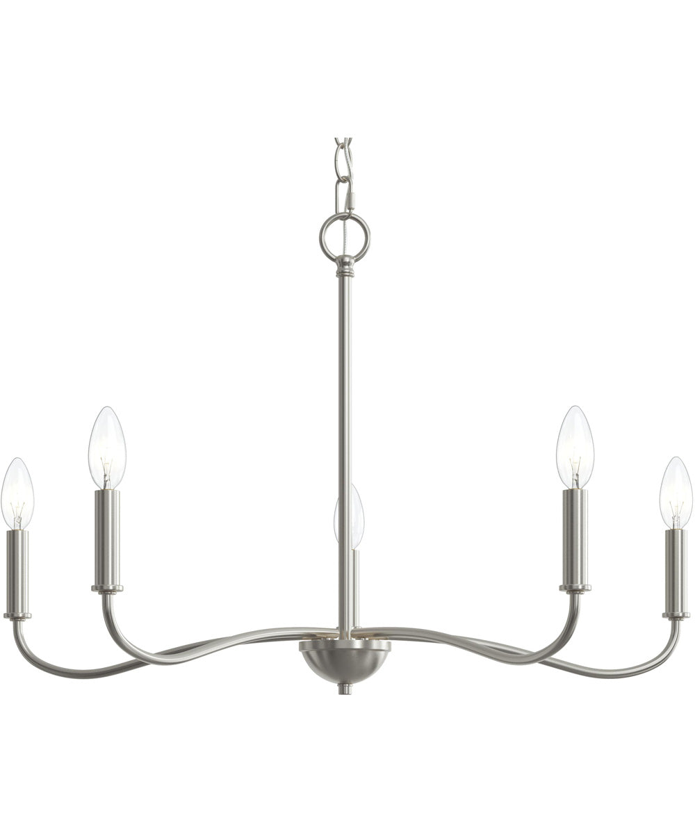Ilia 5-Light Chandelier Brushed Nickel
