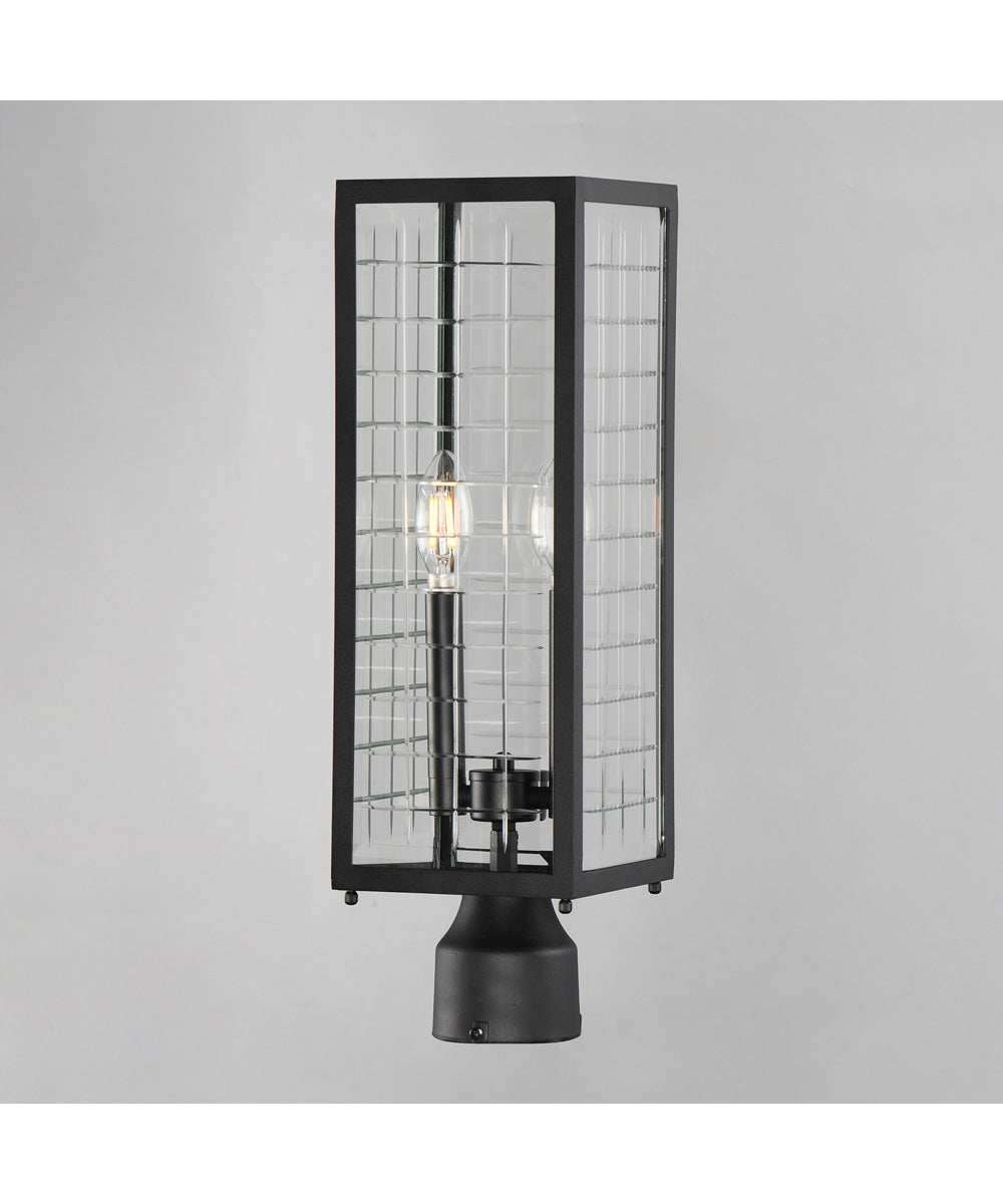 Magnus Outdoor Post Lantern Black