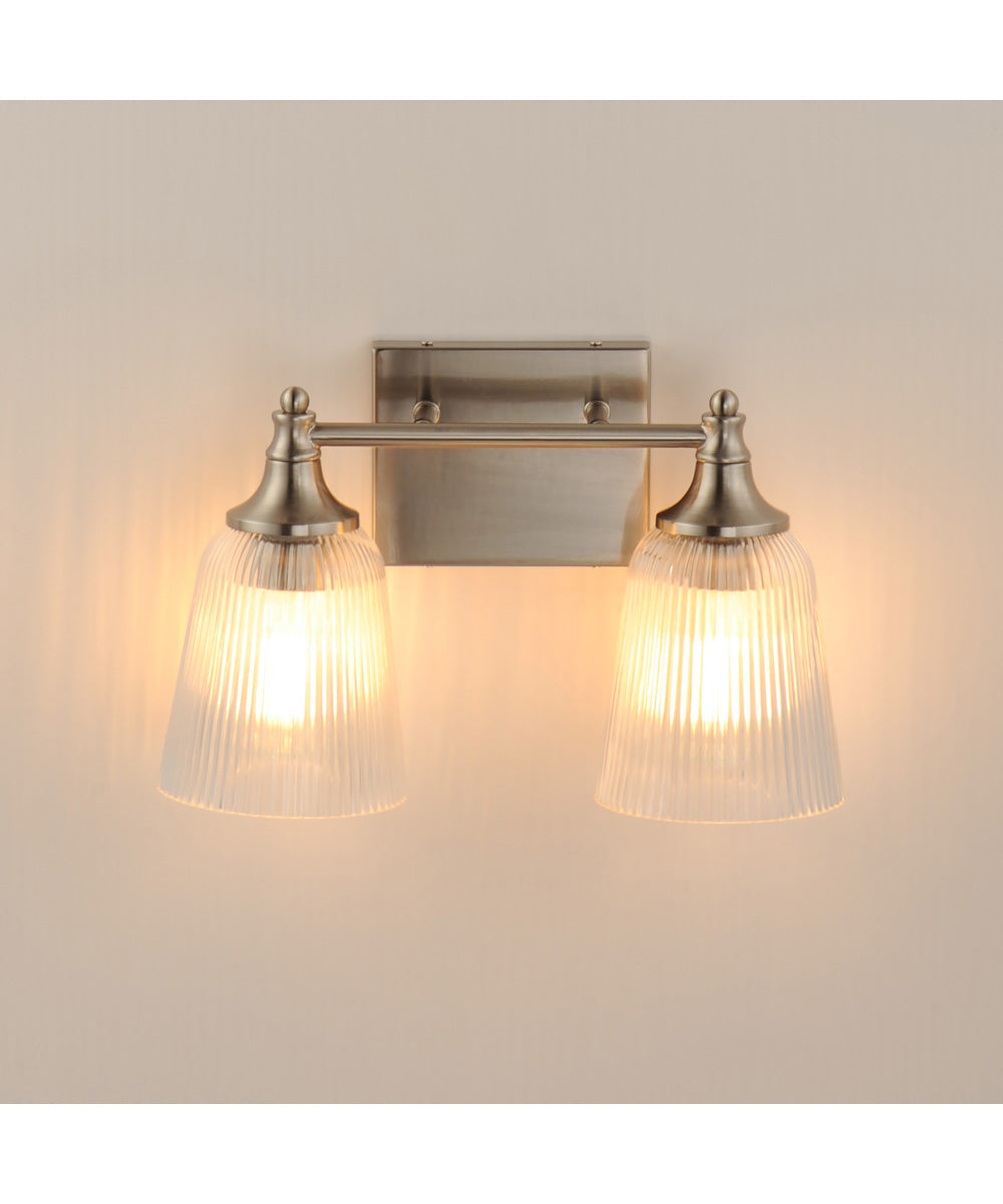Julip 2-Light Bath Vanity Satin Nickel