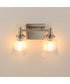 Julip 2-Light Bath Vanity Satin Nickel